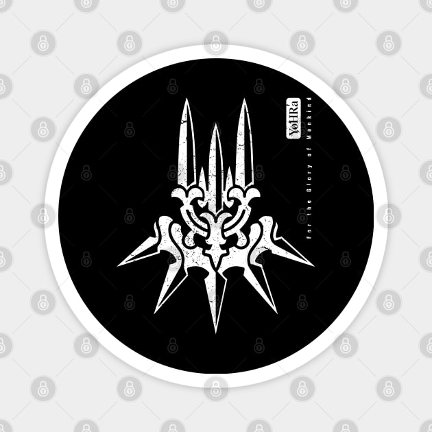 Yohra Logo - For the Glory of Mankind Magnet by Hataka